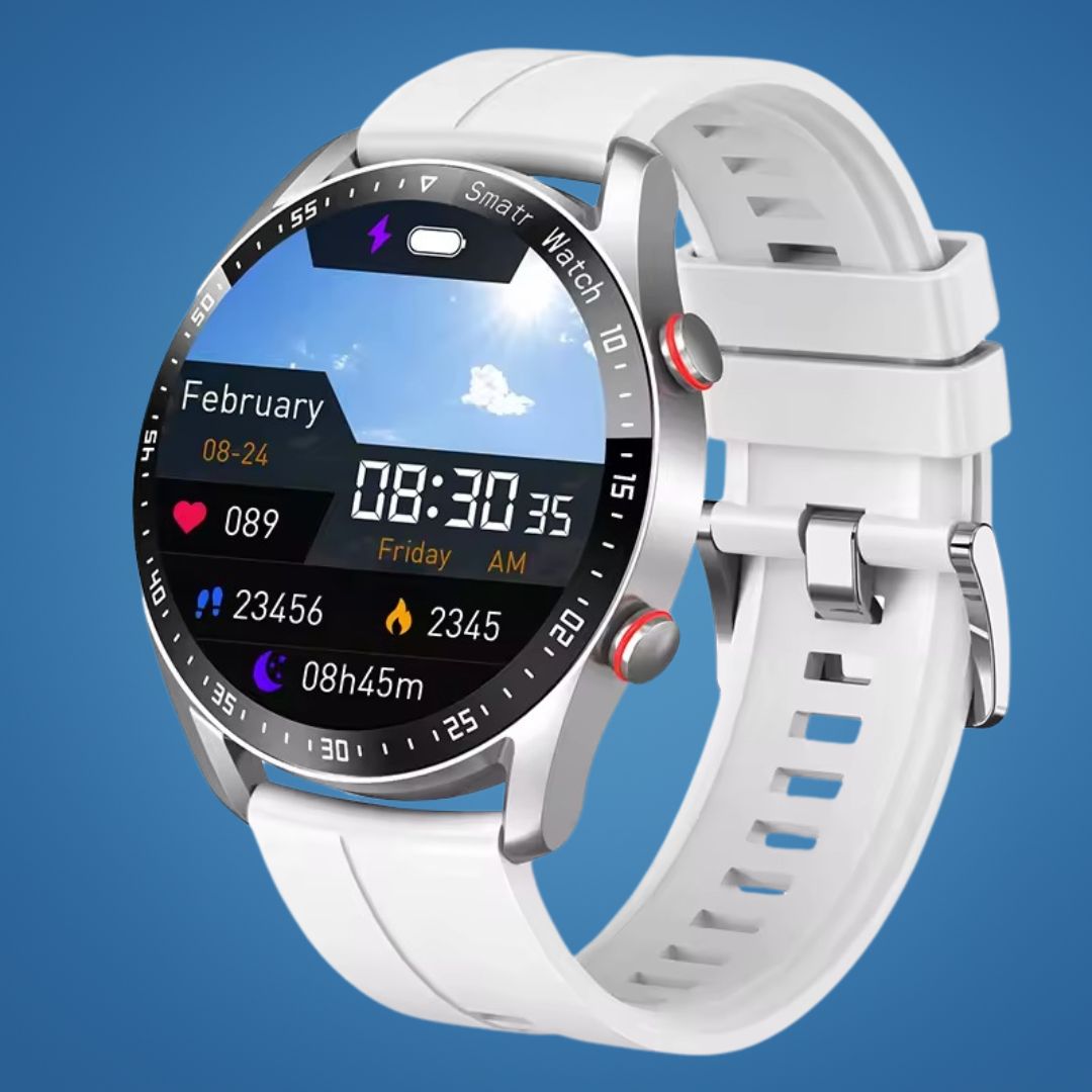 FitTrack | Nicht-invasive Fitness-Smartwatch - Verfolgt körperliche Aktivität - Herzfrequenz - Schlaf - Training - GPS-Benachrichtigungen - Wasserfest Brehn