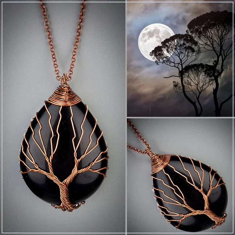 Tree of Life Opal Halskette