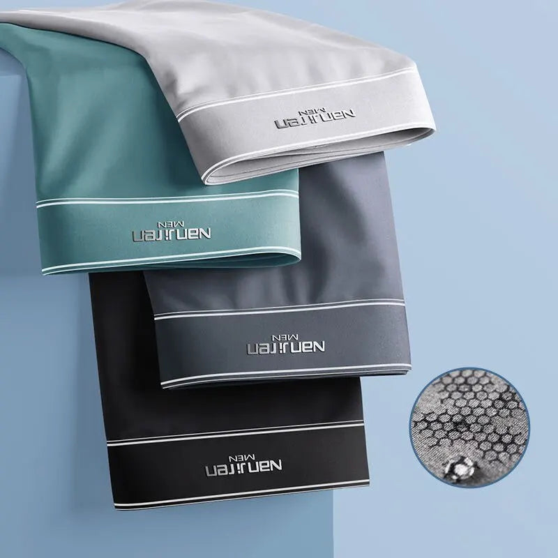 CoolSilk 4-teilige Eis-Seiden-Boxershorts mit Graphen-Technologie | Brehn