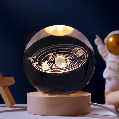 Brehn | LED-Nachtlicht mit 3D-Kristallkugel