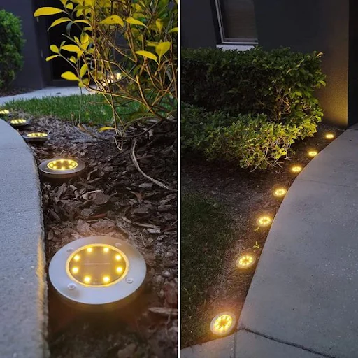 Solarbetriebene Leuchten | Kabellose LED-Gartenlampe