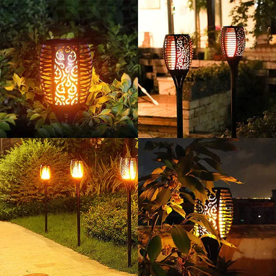 Solarbetriebene wasserdichte LED Gartenfackel