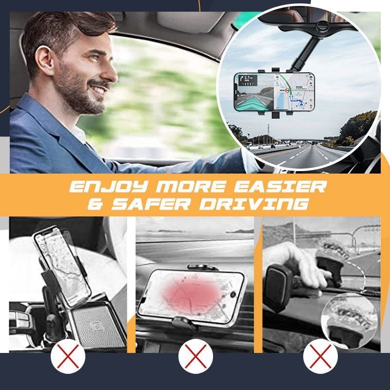 Drehbarer & Ausziehbarer Auto-Handyhalter | Brehn