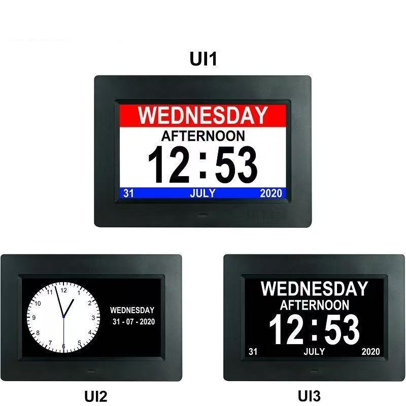 11,5-Zoll-Digitaluhr mit Kalender und 19 Erinnerungen – Claryon