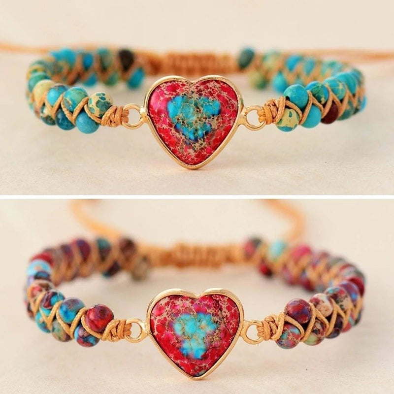 Brehn | Leidenschaftliches Herz-Jaspis-Armband
