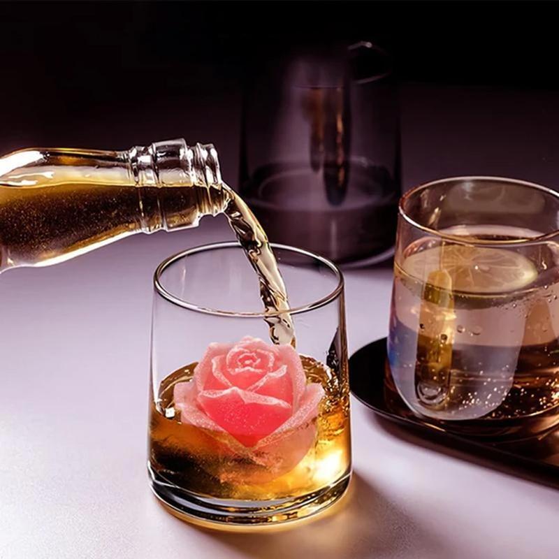 Brehn | 3D Silikon Rosenform Eiswürfelform