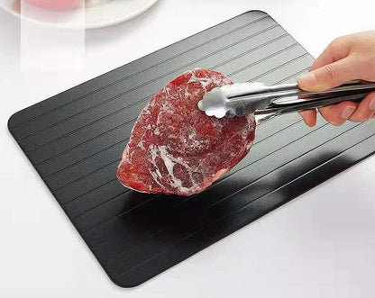 Brehn | Verbesserte Version Zeitsparende Schnelldefrosterplatte, mit Aluminiumlegierung, für Fleisch, Rindfleisch, Schweinefleisch, Fisch und mehr