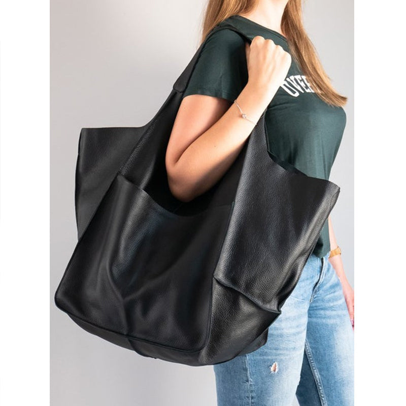 Übergroße Wochenend-Lederhandtaschen