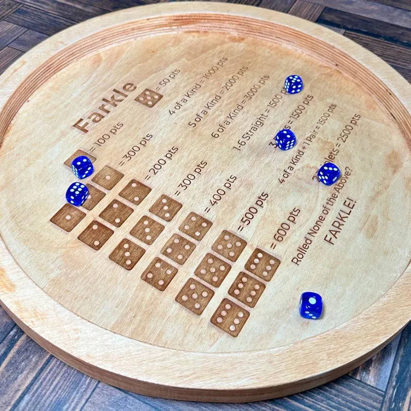 Farkle Würfeltablett