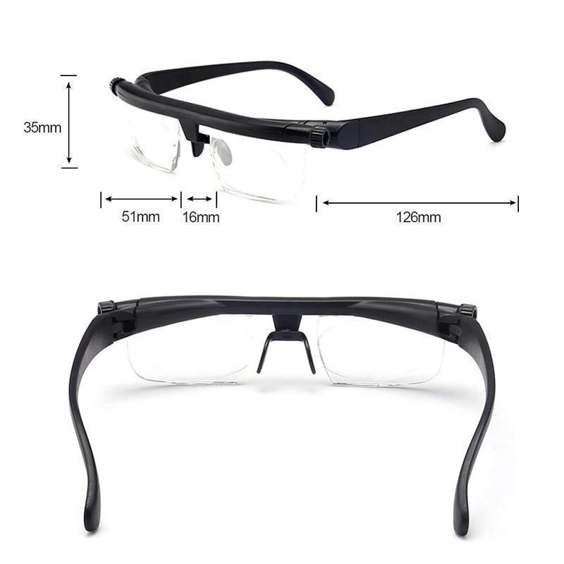 Brehn | Einstellbare Fokus-Brille | Variabler Dioptrien-Bereich (-6,0 bis +3,0) | Unisex | Dual-Lens-Technologie für Nah- & Fernsicht | Robuster Flex-Rahmen