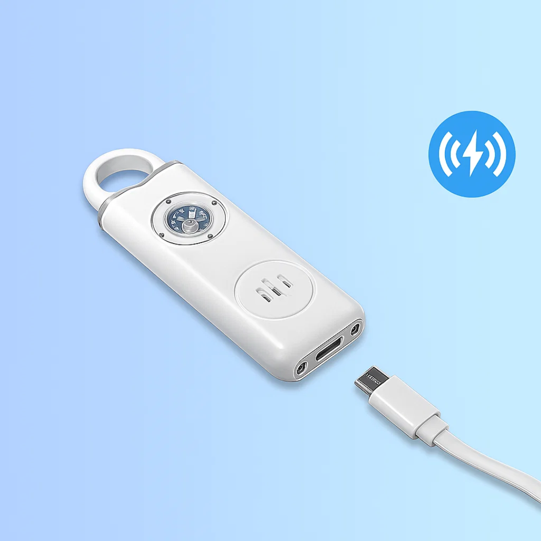 Ultralauter 130 dB Sirene – Kompakt LED Taschenlampe Sicherheitsgerät – Für Nachtschwärmer, Studenten & Pendler Brehn