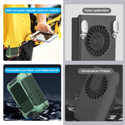 USB wiederaufladbarer tragbarer Taillenventilator | Brehn