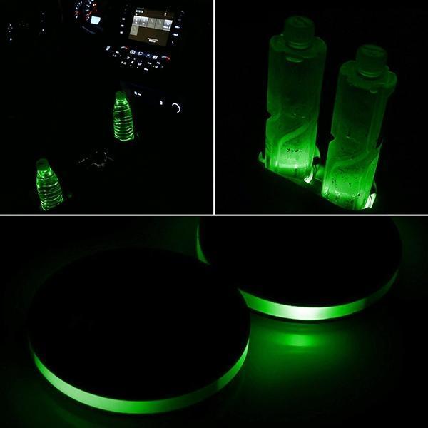 Brehn | Solarbetriebene LED-Autobecherhalterlichter (2er-Pack)