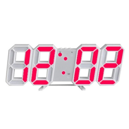 Designer-LED-3D-Wanduhr mit Digitalanzeige und intuitiver Bedienung