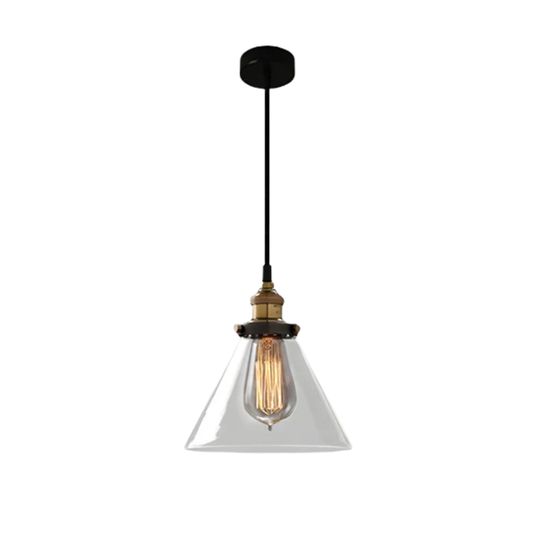 Brehn | Vintage Pendelleuchte Glas | Stylische Esstischlampe