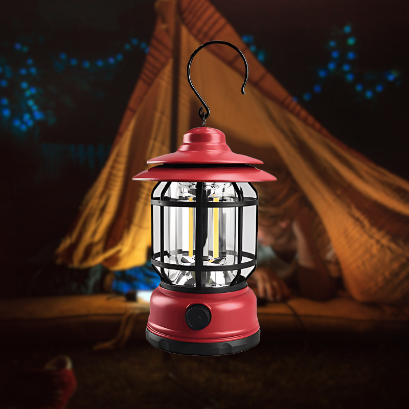 Retro-Style Smart Tragbare Lampe für Innen- & Außenbereich Charm