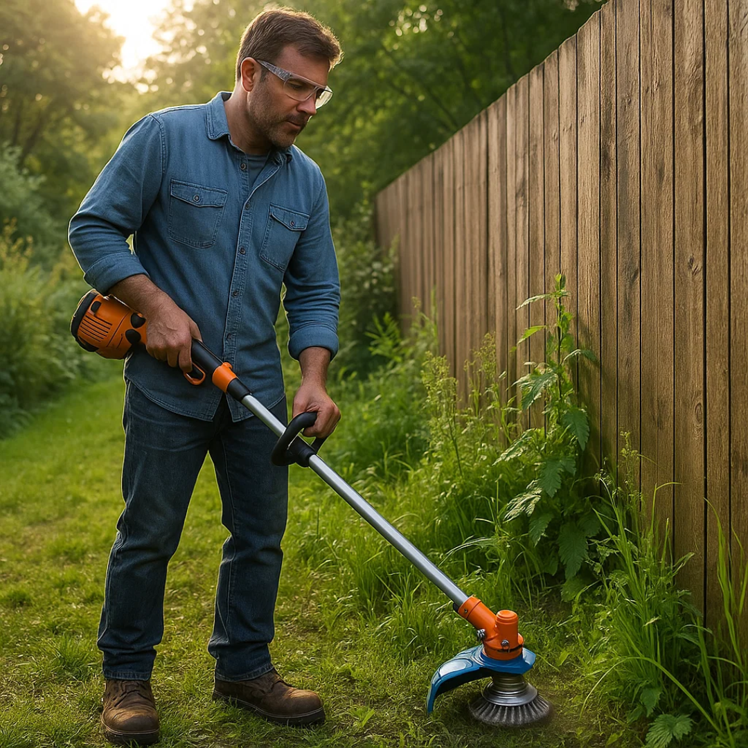 GrassCut TurboHead – Universelle 6-Klingen Unkrautbürste für Trimmer | Brehn