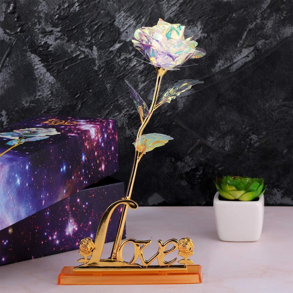 Bunte Galaxy Rose mit Liebe | Brehn