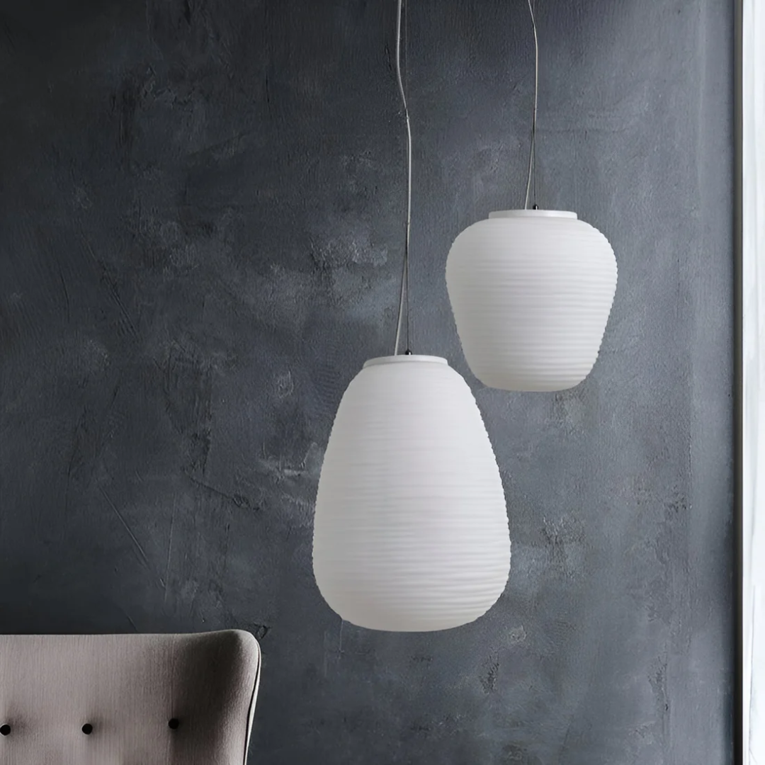Brehn | Opal Glas Pendelleuchte