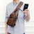 Schultertasche Crossbodytasche für Herren mit USB-Ladeanschluss | Brehn