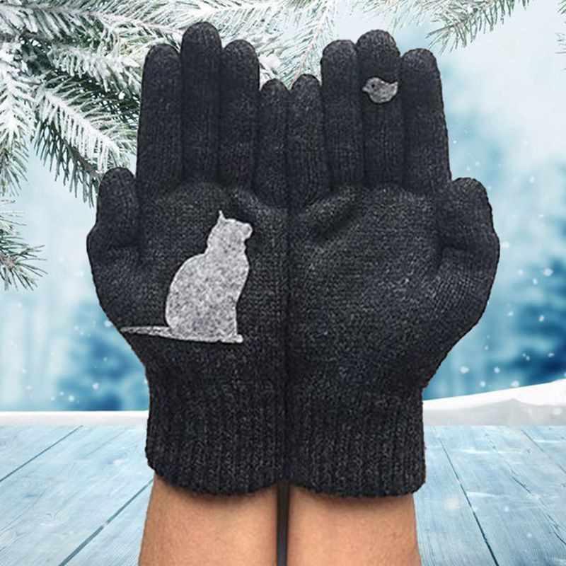 Brehn | Handschuhe aus Baumwolle im Katzenstil