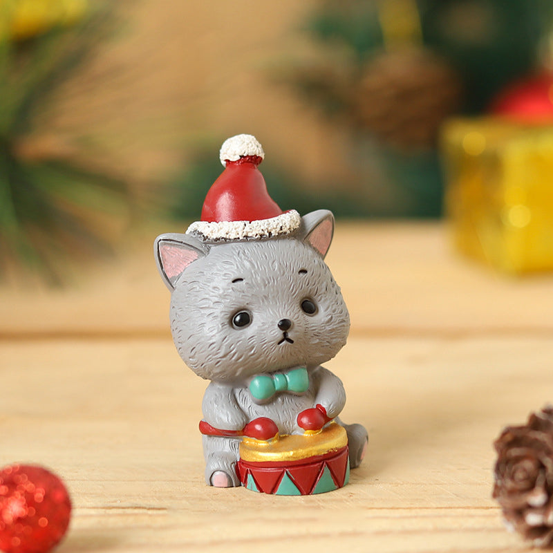 Brehn | Handgefertigte Tier-Weihnachtsmann-Ornamente