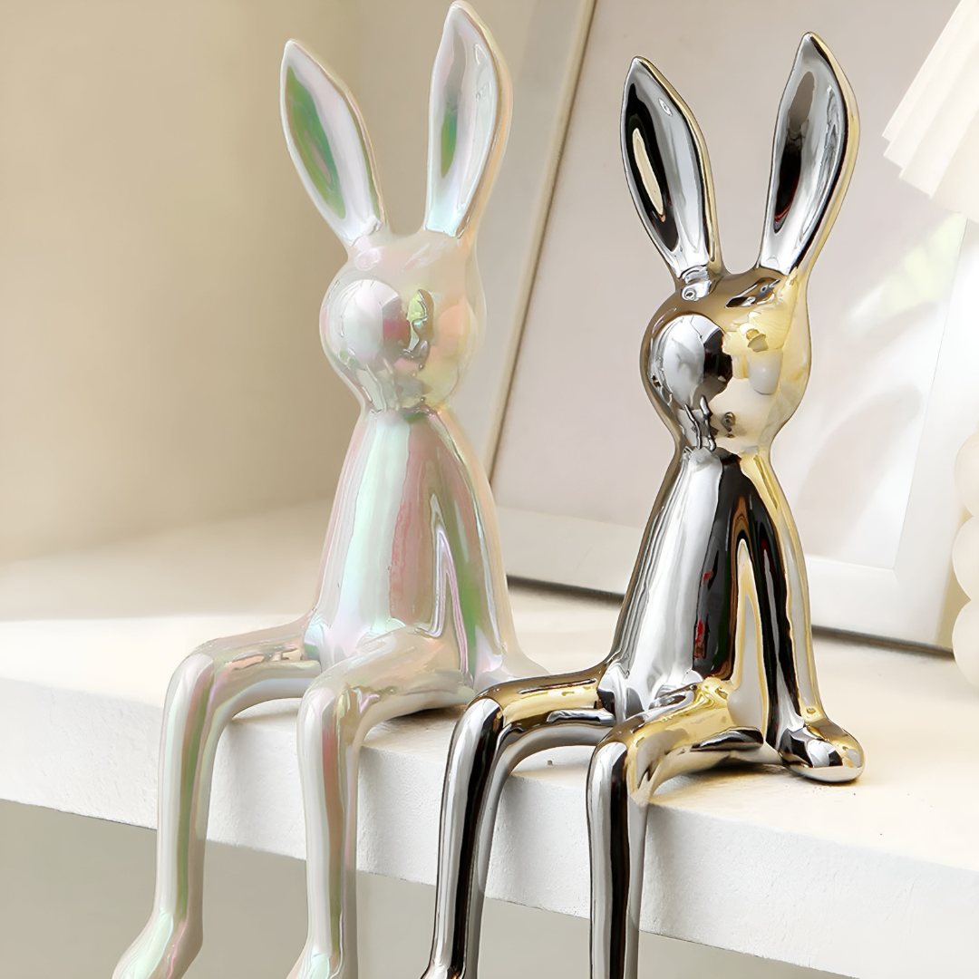 Brehn | Glänzende Keramikhäschenfigur