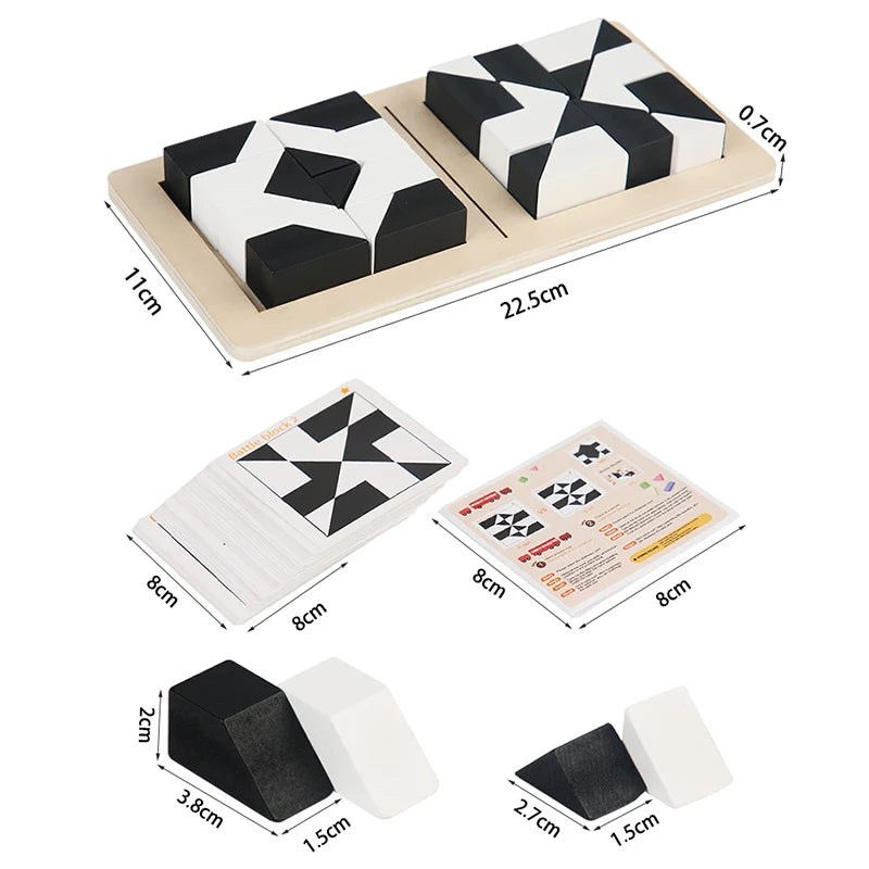 Tangram-Puzzle-Spiel aus Holz