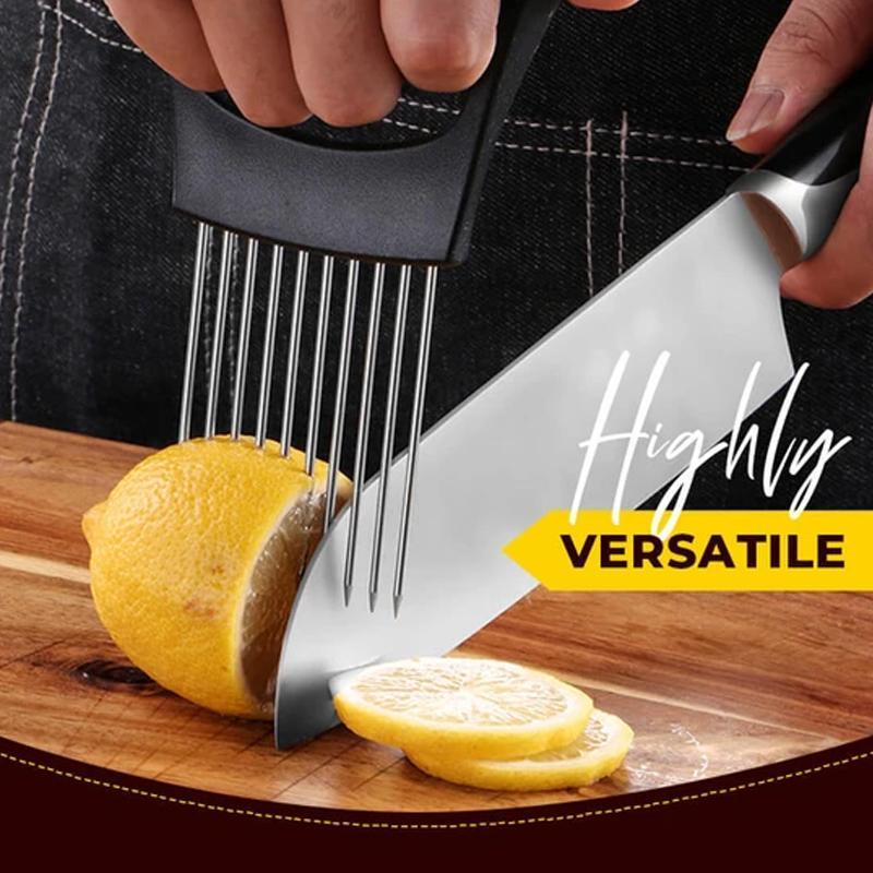 Edelstahl Zwiebel Cutter Halter, Lebensmittel Schneider Assistent Tomatenschneider Halter | Brehn