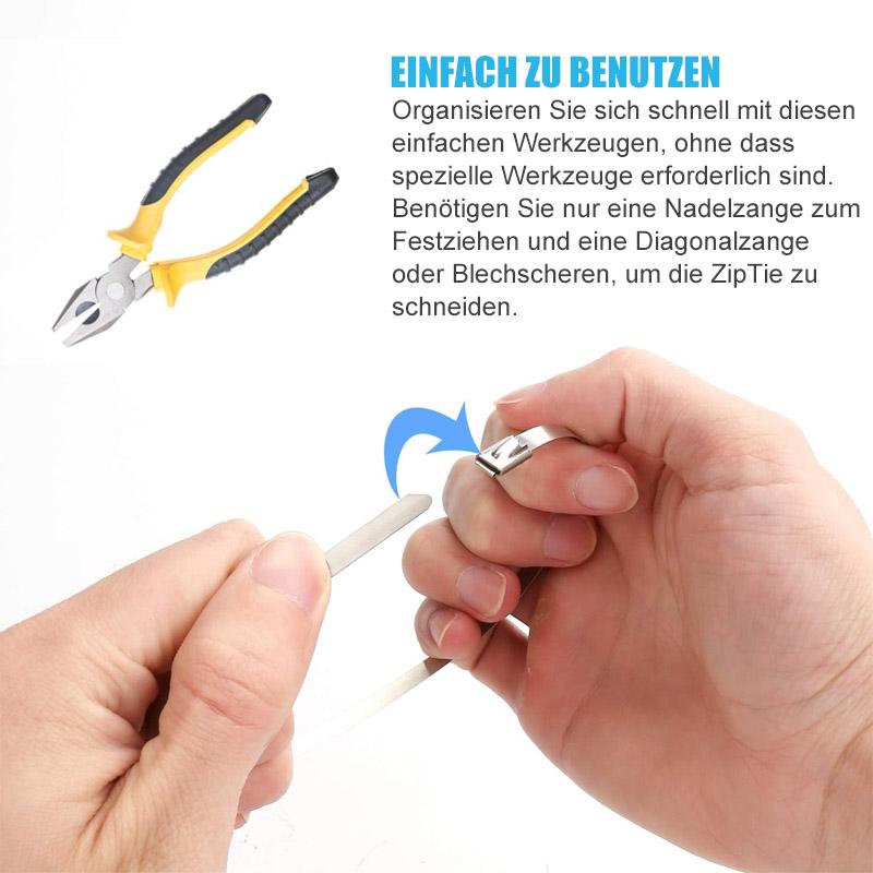 Mehrzweck-Kabelbinder aus Metall (100 STÜCK) | Brehn