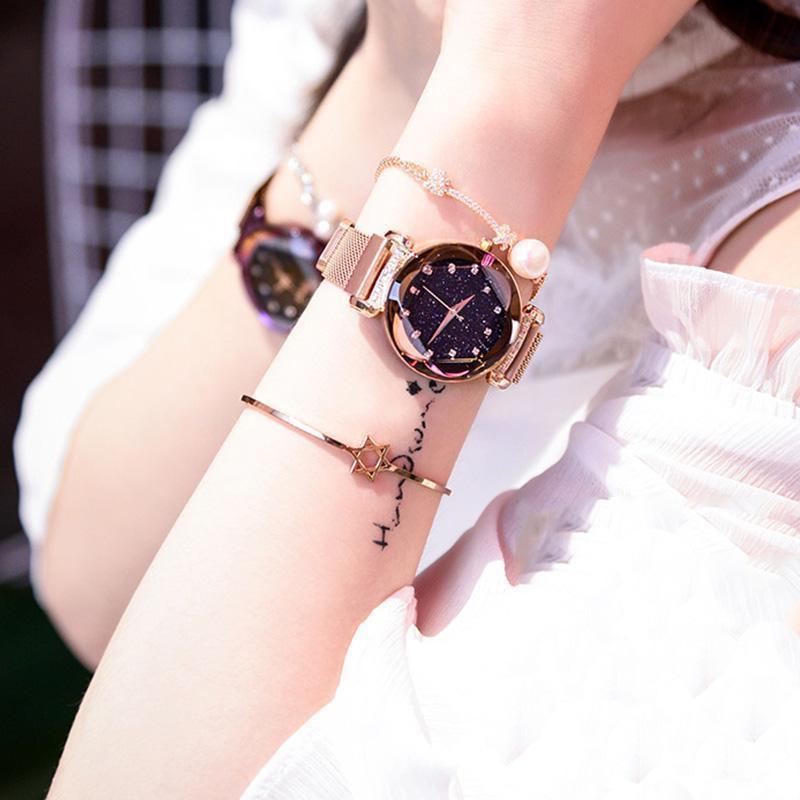 Wasserdichte Sternenhimmel Mädchen Armbanduhr | Brehn