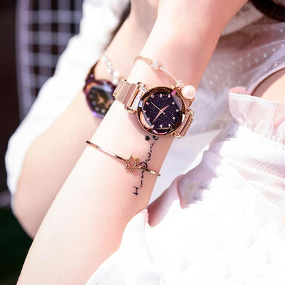 Wasserdichte Sternenhimmel Mädchen Armbanduhr | Brehn