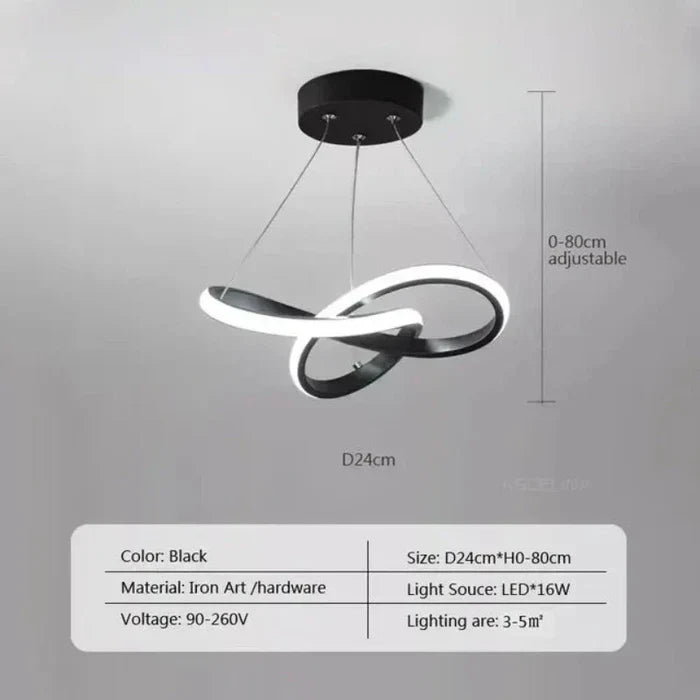 Brehn | Moderne LED-Deckenlampe - WaveGlow