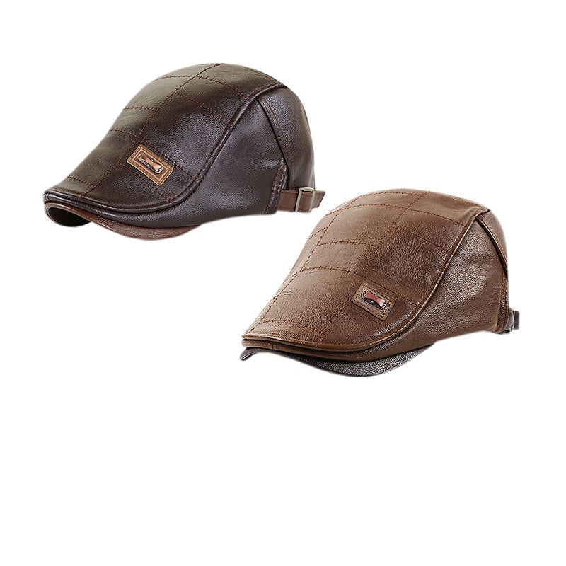 Brehn | ElderLux Plüschleder-Beret | Gemütliche Eleganz für ein warmes Wintererlebnis