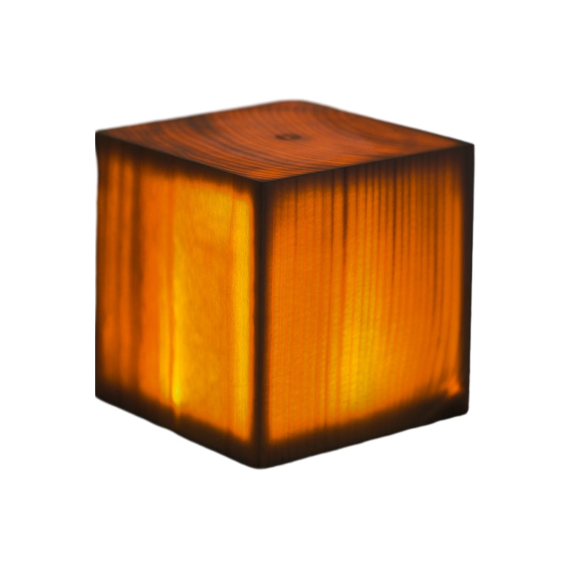Drahtlose LED-Tischlampe mit Touch-Steuerung | Wiederaufladbarer Akku | Holzmaserung Design | Einstellbare Helligkeit | Brehn