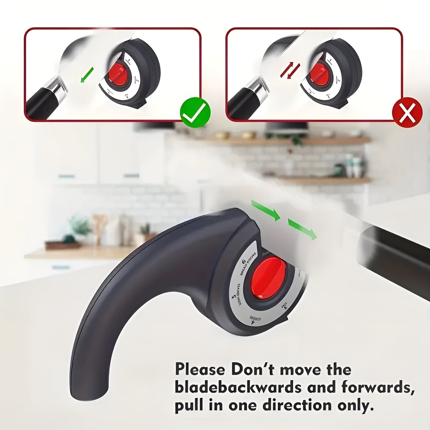 Brehn | 6-in-1 Multi Tool Anti-Rutsch Messer-Schärfer