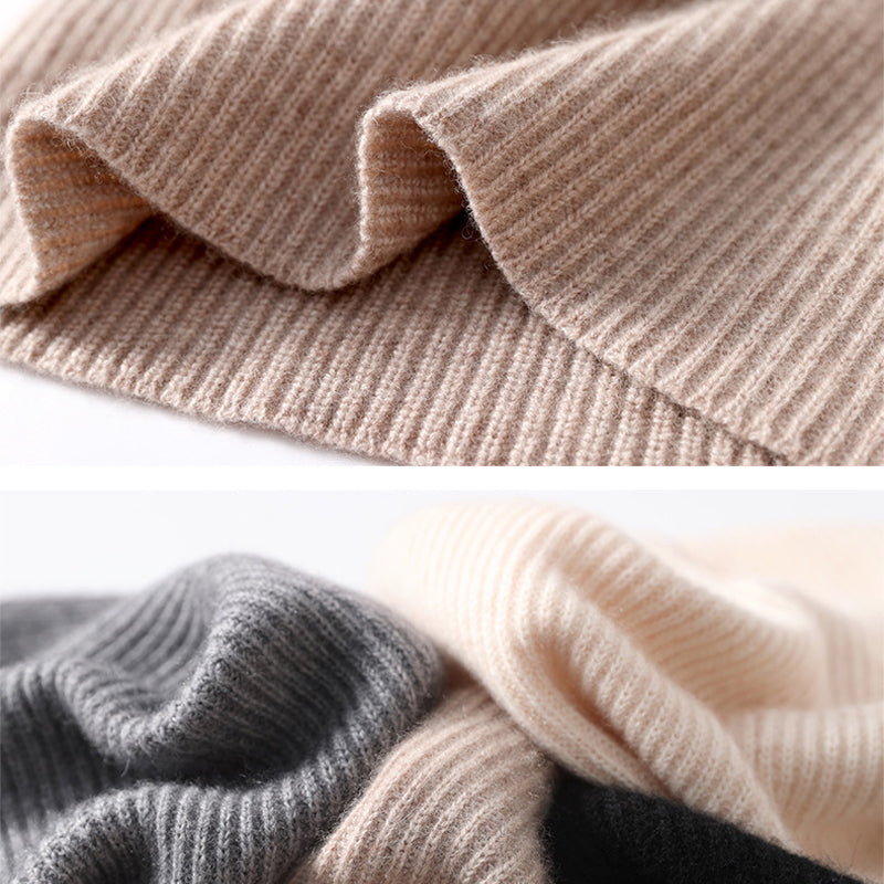 Strickschal, Ohrenschutz, warme Mütze