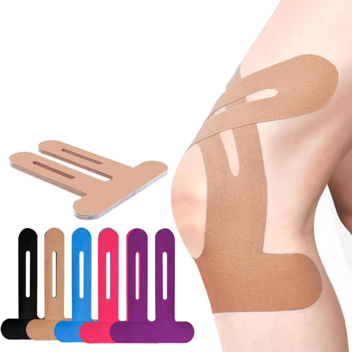 BowLift | Knee Tape FlexiSupport – Pre-formed kinesiology tape for direct support