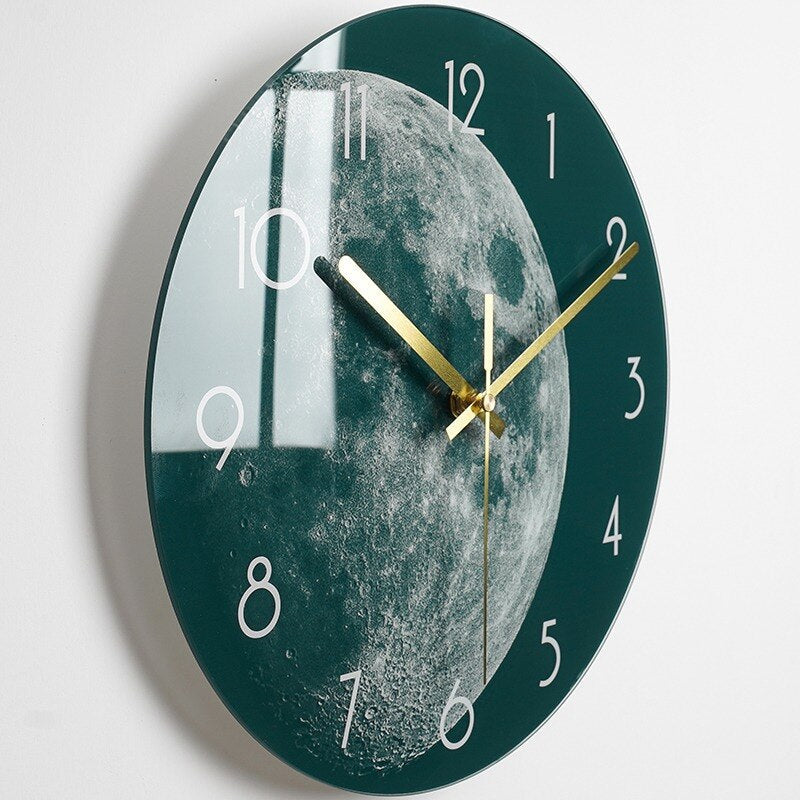 Moderne GlassArt Wanduhr – Künstlerische Uhr mit hochwertigem Glas in 7 Designs, erhältlich in 2 Größen