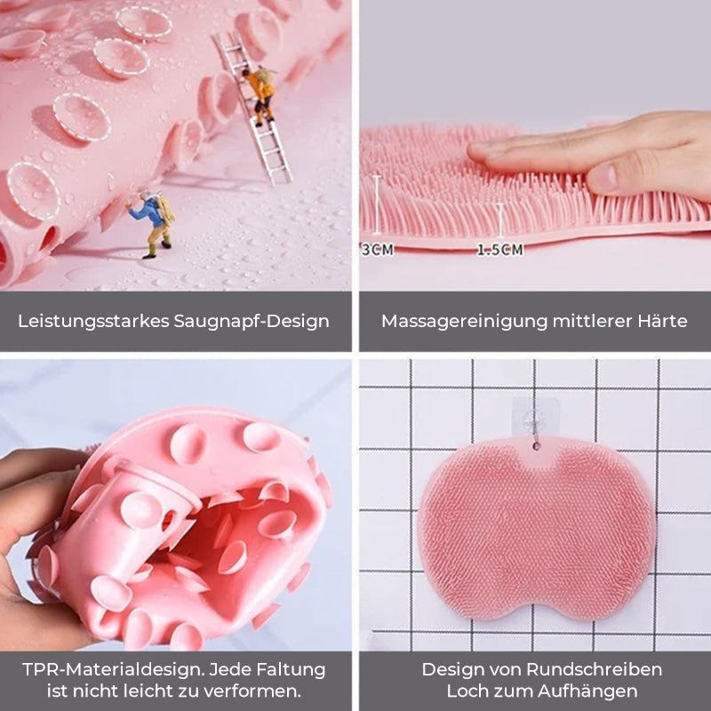 Brehn | Fuß- und Rückenschrubber für die Dusche, Massagepad