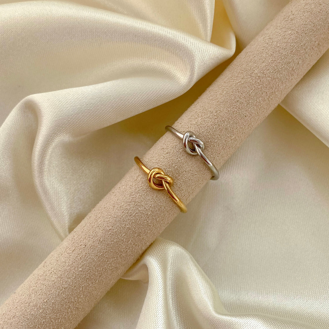 Brehn | Zierliches Herz Knoten Bond Ring