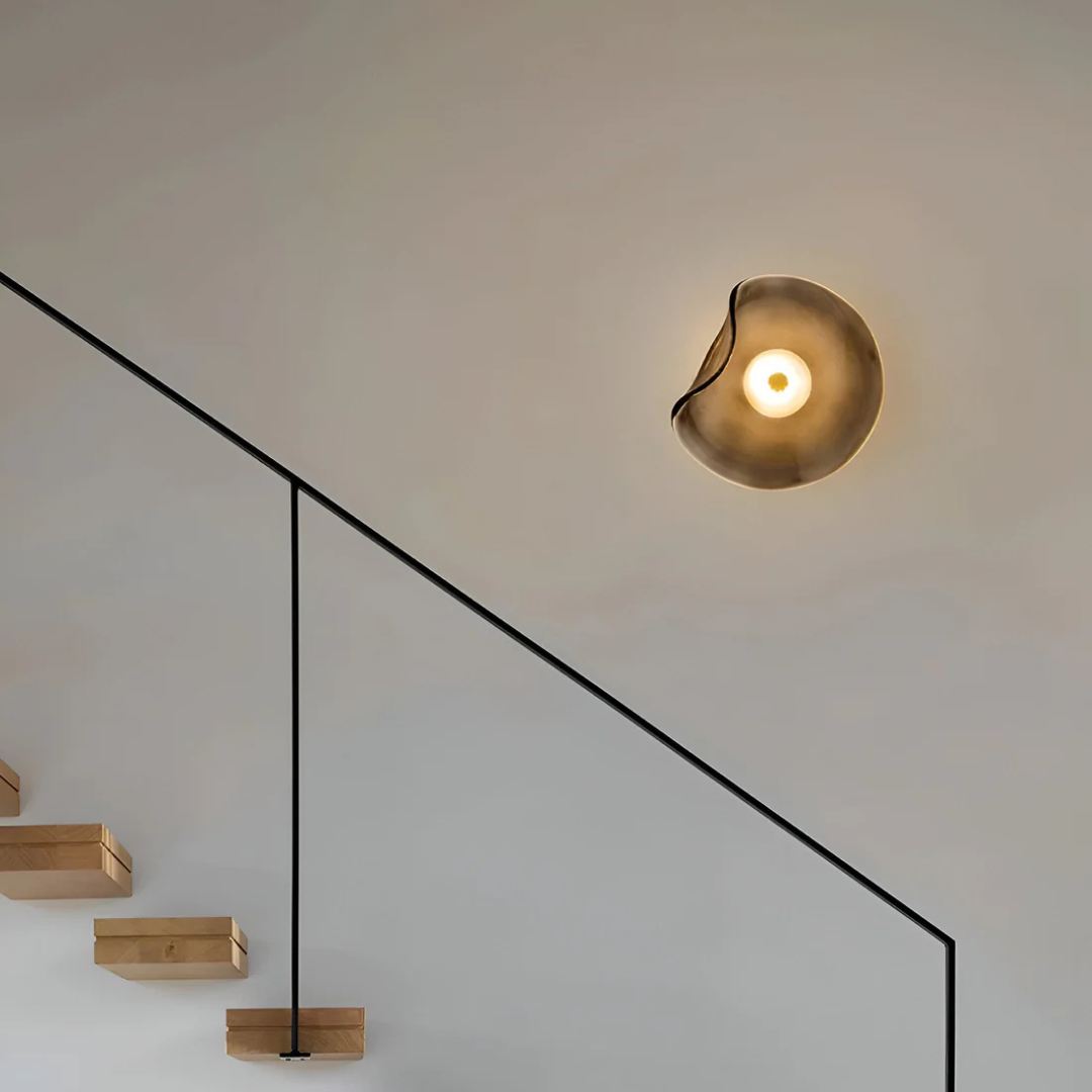 Brehn | Gekrüppte Glas Wandlampe