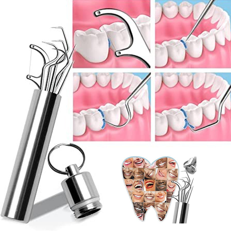 Edelstahl Zahnstocher Set (7 Teile) | Brehn