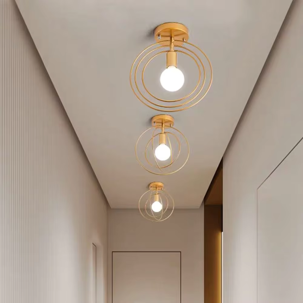 Brehn | Moderne ringförmige Deckenlampe Gold