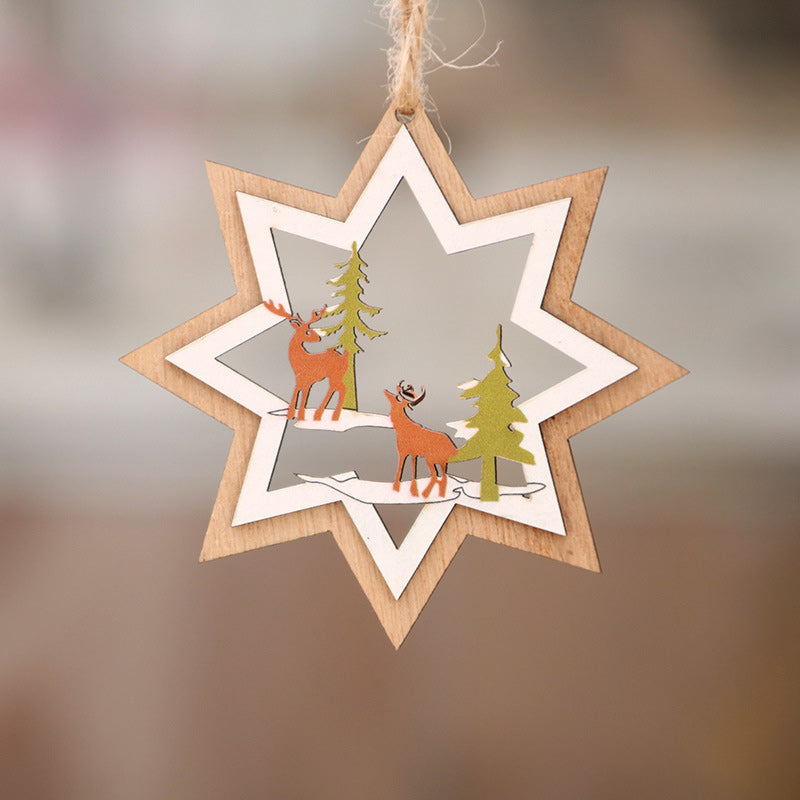 Brehn | Weihnachtlicher Holzanhänger