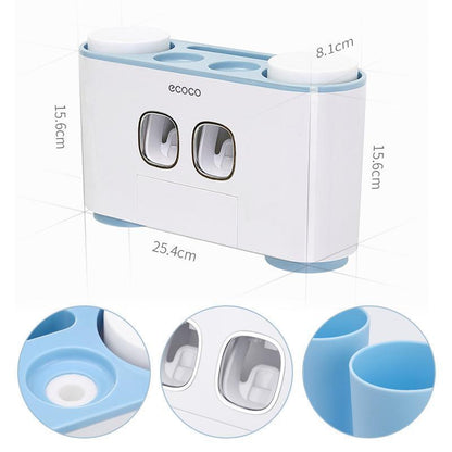Automatischer Zahnbürstenhalter und Zahnpastaspender Set | Brehn