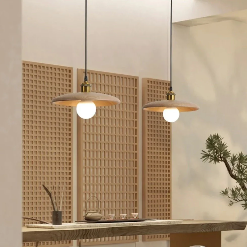 Brehn | Nordic Minimalist Holz LED Pendelleuchte