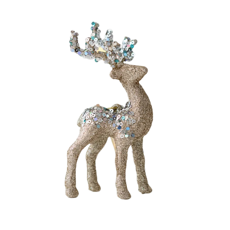 Brehn | Funkelndes Hirschornament – Luxuriöse Weihnachtsdekoration für eine festliche Atmosphäre