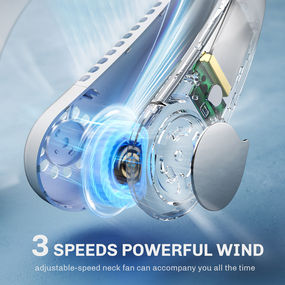 Tragbarer Halsventilator, bladeless Halsventilator wiederaufladbar | Brehn