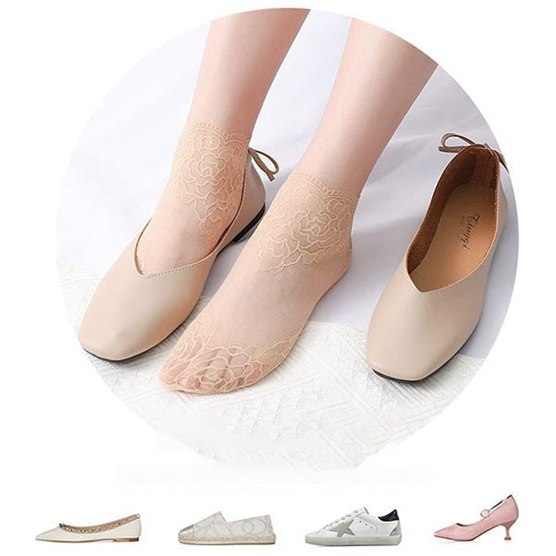 Brehn | Damenmode Spitze Socken (6 Paare)